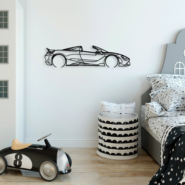 Wallity McLaren 720S Silhouette Escultura de Pared de Metal Negro